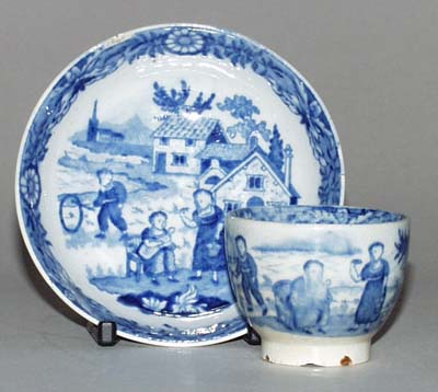 Childs Teabowl and Saucer c1820